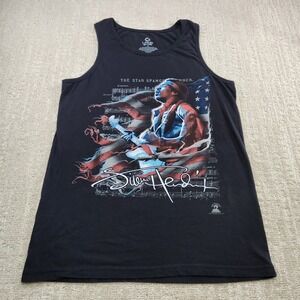 Liquid Blue Shirt Men Large Jimi Hendrix Tank Top Star Spangled Banner Y3k